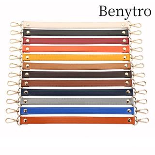 Dây đeo túi ngắn bằng da BENYTRO, Tay cầm túi DIY thay thế, Dây đeo vai rộng phần cứng 36cm