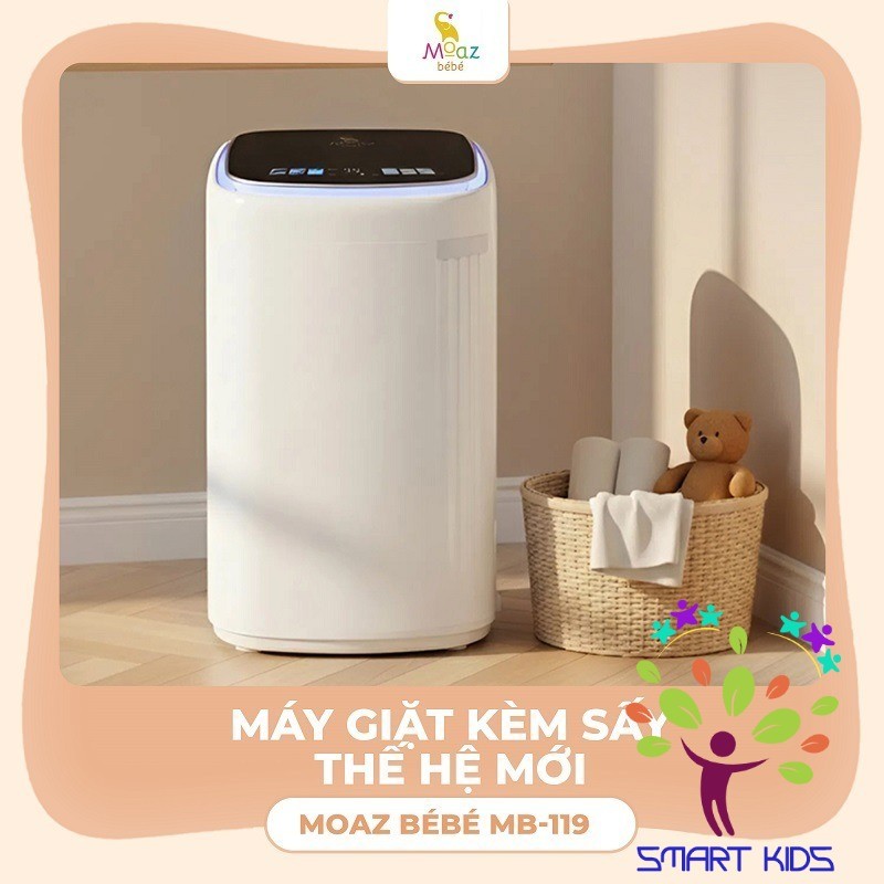 Máy Giặt Sấy Khô Quần áo Cho Bé Moaz BéBé MB-119 MB-068 Plus