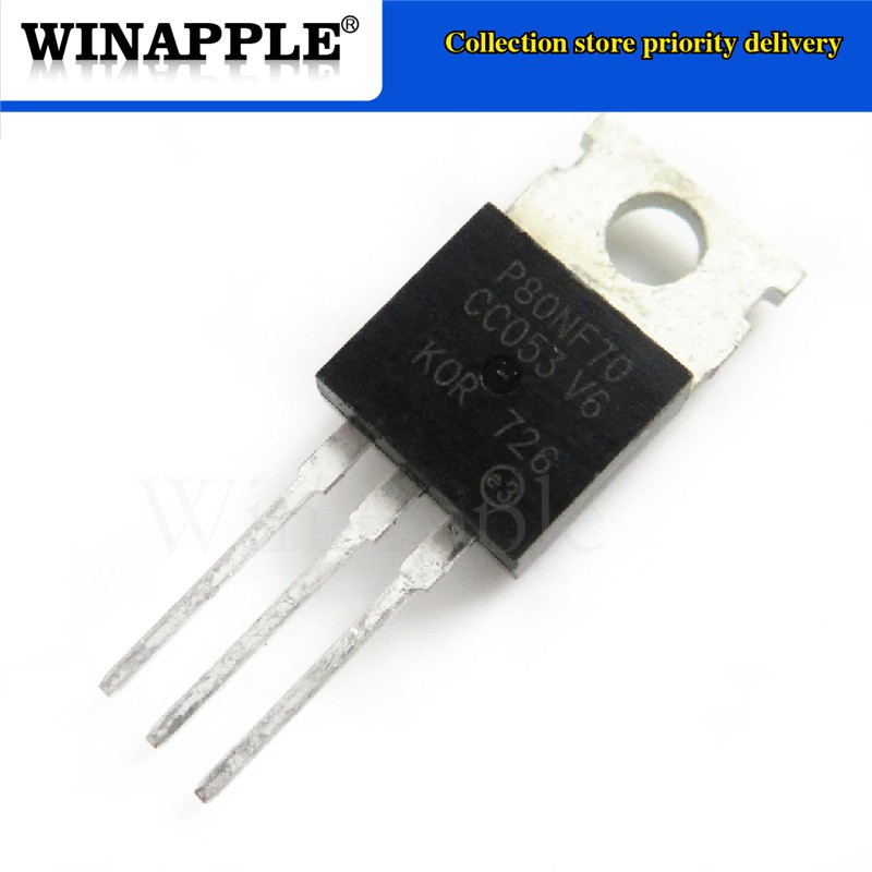 10 Cái / lốc STP80NF70 P80NF70 80NF70 TO-220 Mới Trong