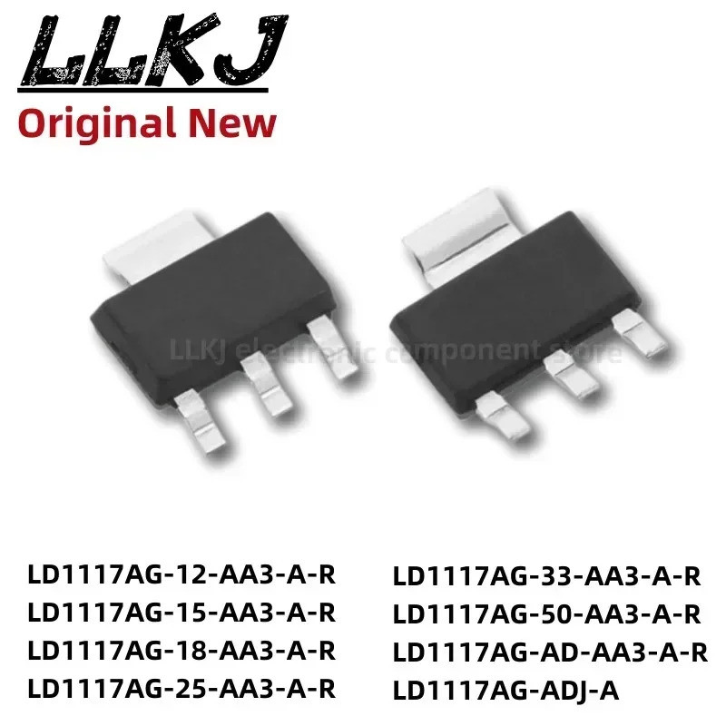 5 chiếc LD1117AG-12 -15 -18 -25 -33 -50 -AD -AA3-A-R -ADJ-A SOT223 chip ic
