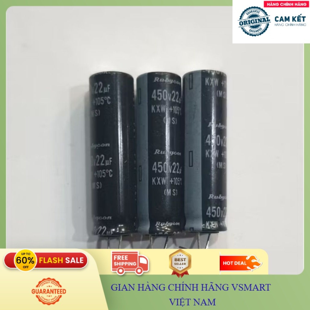 Tụ Hóa 500V 450V Các Giá Trị 82uF 68uF 100uF 60uF 33uF 22uF Chính Hãng Zin New - Dùng Cho Nguồn Điện