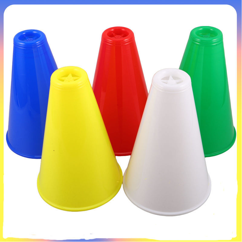 5 Chiếc Nhựa Nhỏ Megaphone Cheer Đạo Cụ Di Động Ồn Cho Bóng Đá Chúc Mừng Và Tiệc Sự Kiện