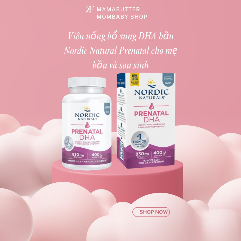 [ NHẬP KHẨU] DHA Nordic Naturals Prenatal  cho mẹ bầu bú