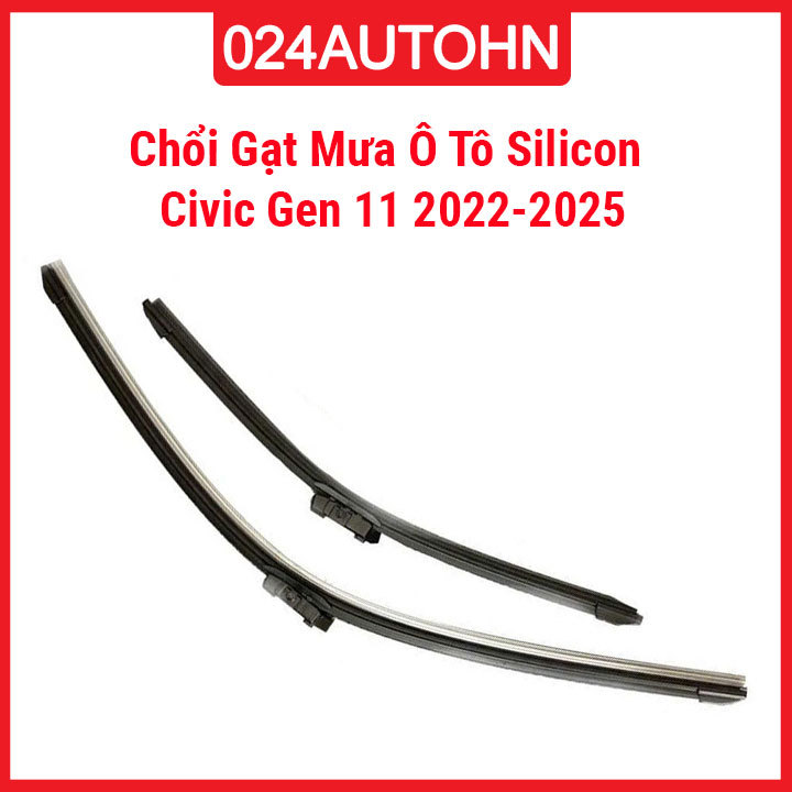 Bộ 2 Chổi Gạt Mưa Ô Tô Honda Civic Gen 11 2022-2025 Đời Mới LD Bosch