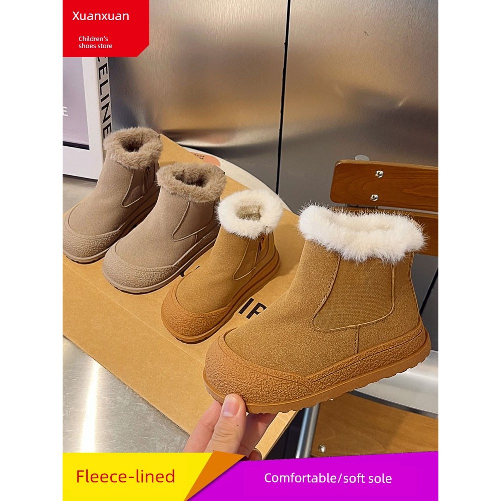 bốt cho bé gái bốt lông cho bé gái Bốt mùa đông trẻ em, bốt bông mùa đông bé gái, giày mùa đông, bốt
