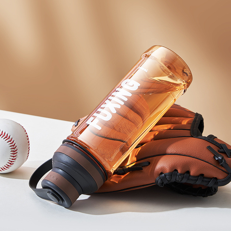 Bình Nước Thể Thao Lớn Fuxing 550ml-1500ml, PC Không Chứa BPA, Chống Rò Rỉ & Chống Vỡ