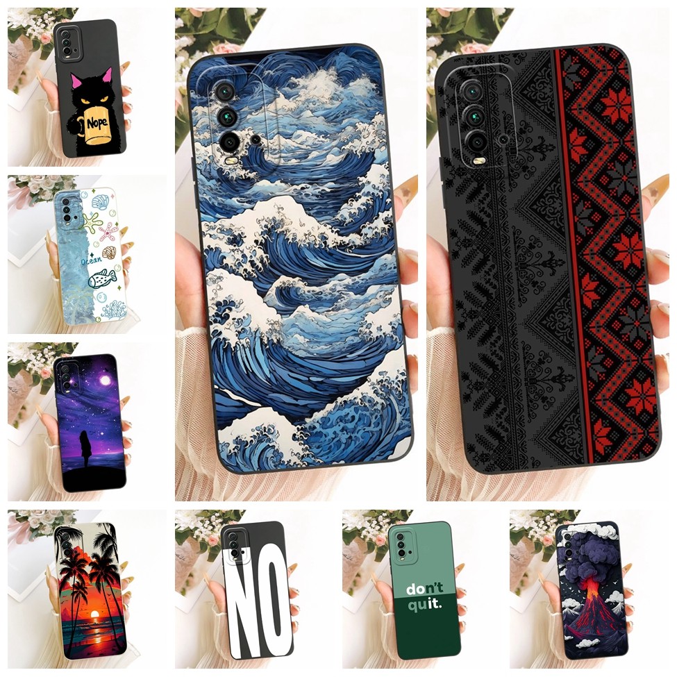 Dành Cho Redmi 9T Ốp Lưng Silicon Thời Trang Sang Trọng Mát Kawaii Vỏ Sơn Dễ Thương J19S M2010J19SG 