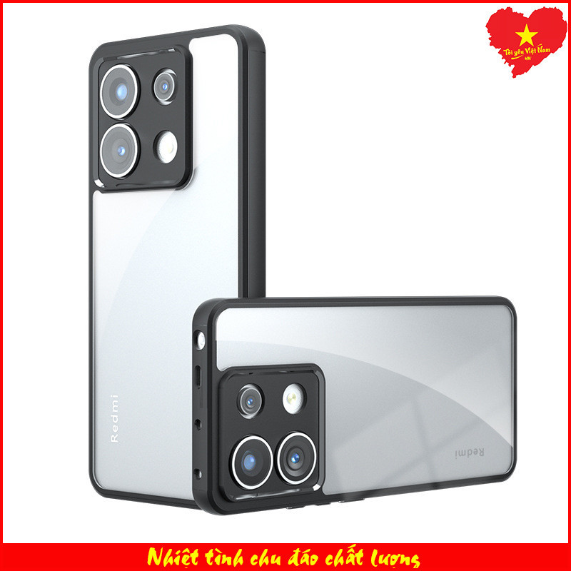 Ốp viền đen lưng mờ Realme GT7/ Realme GT7pro/ Realme Neo7/ Neo 7X Lỗ lớn... Viền TPU cao cấp - Cực 