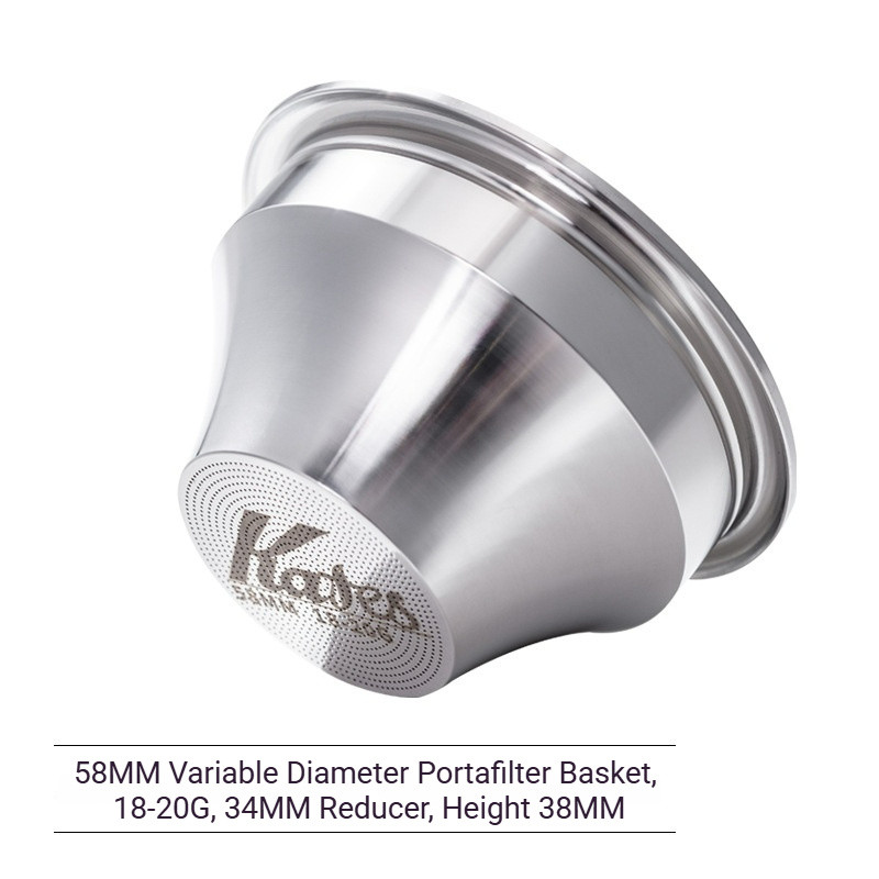 Precision tapered Portafilter basket /Variable Diameter Basket Lọc cà phê hình côn, thép không gỉ 30