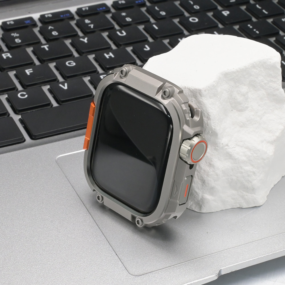 Vỏ bảo vệ khung kim loại bằng thép không gỉ cho Apple Watch Series 11 10 46mm iWatch Series 10 46MM