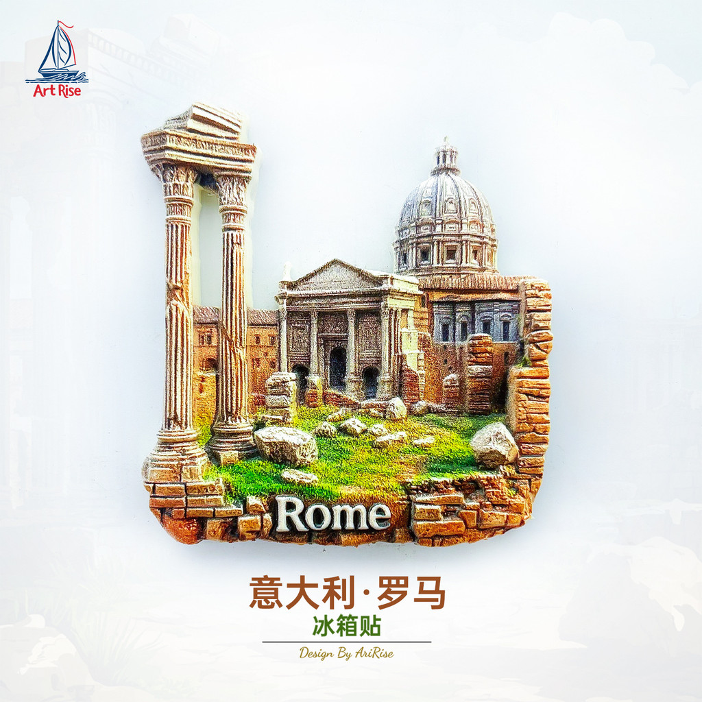 Ý La Mã Cổ La Mã Địa chỉ Di truyền Thánh Peter Nhà thờ Tủ lạnh Nhãn dán từ tính ba chiều Du lịch
