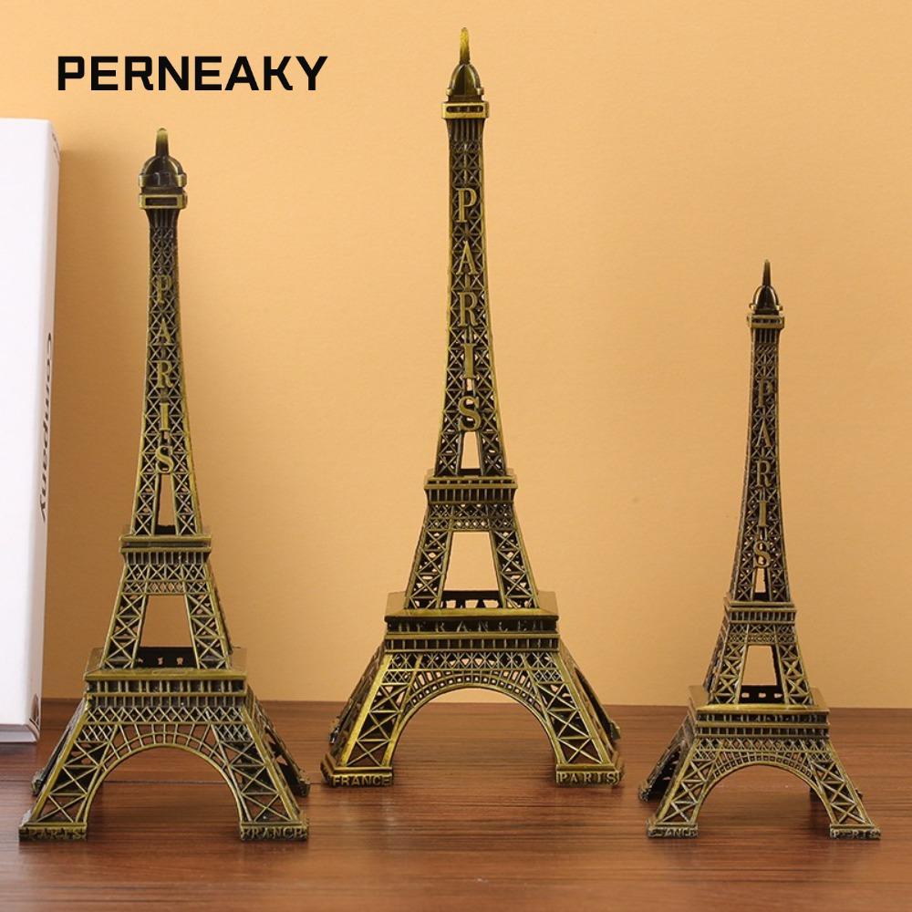 Tượng tháp Eiffel PENEAKY, Mô hình tháp Eiffel kim loại 7 kích cỡ, Chất lượng cao kèm hộp Đồng Thiết