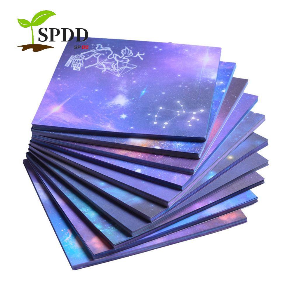 SPDD Craft Paper Double Side Coloring Square Folding Paper DIY Kids Star Scrapbooking