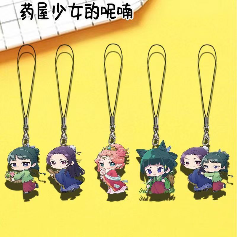 Anime The Apothecary Diaries Keychain Acrylic Figure Phone Keychain Charms Maomao Gao Shun Li Bai Co