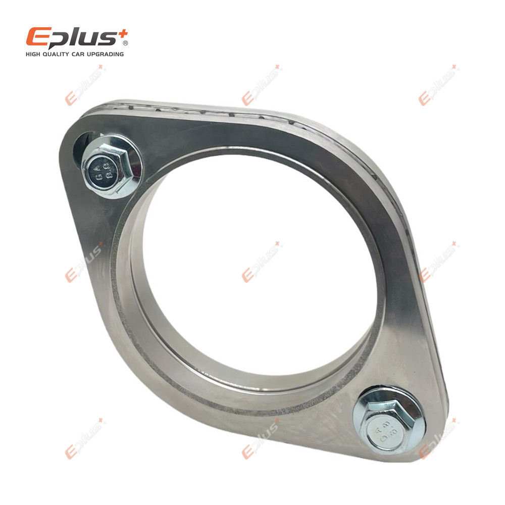 Eplus Xe Máy Ống Xả Xe Máy Giảm Thanh Mặt bích Khớp Bộ Đa Năng 2 Lỗ Thép Không Gỉ 304 51MM 63MM 76MM