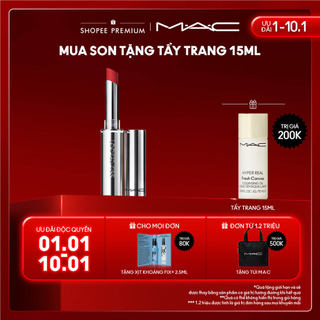  Son thỏi siêu lì MAC Locked Kiss 24H Lipstick giữ màu sắc nét lâu trôi suốt 24H 