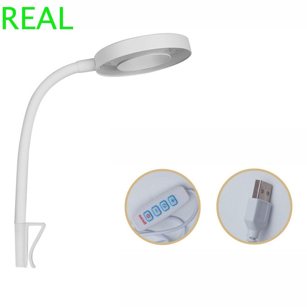REAL Clip trên đèn bể cá, Đèn kẹp bể cá 360 độ chống nước, USB bền bỉ Cắm USB Mini USB Power Aquariu