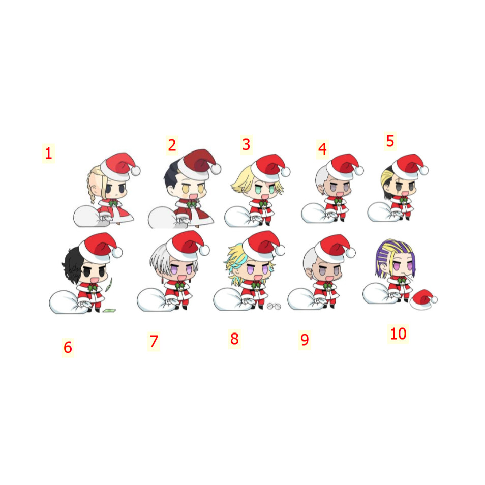 Móc khoá Seishu, Kokonoi, Ran, Rindou and Izana Keychain