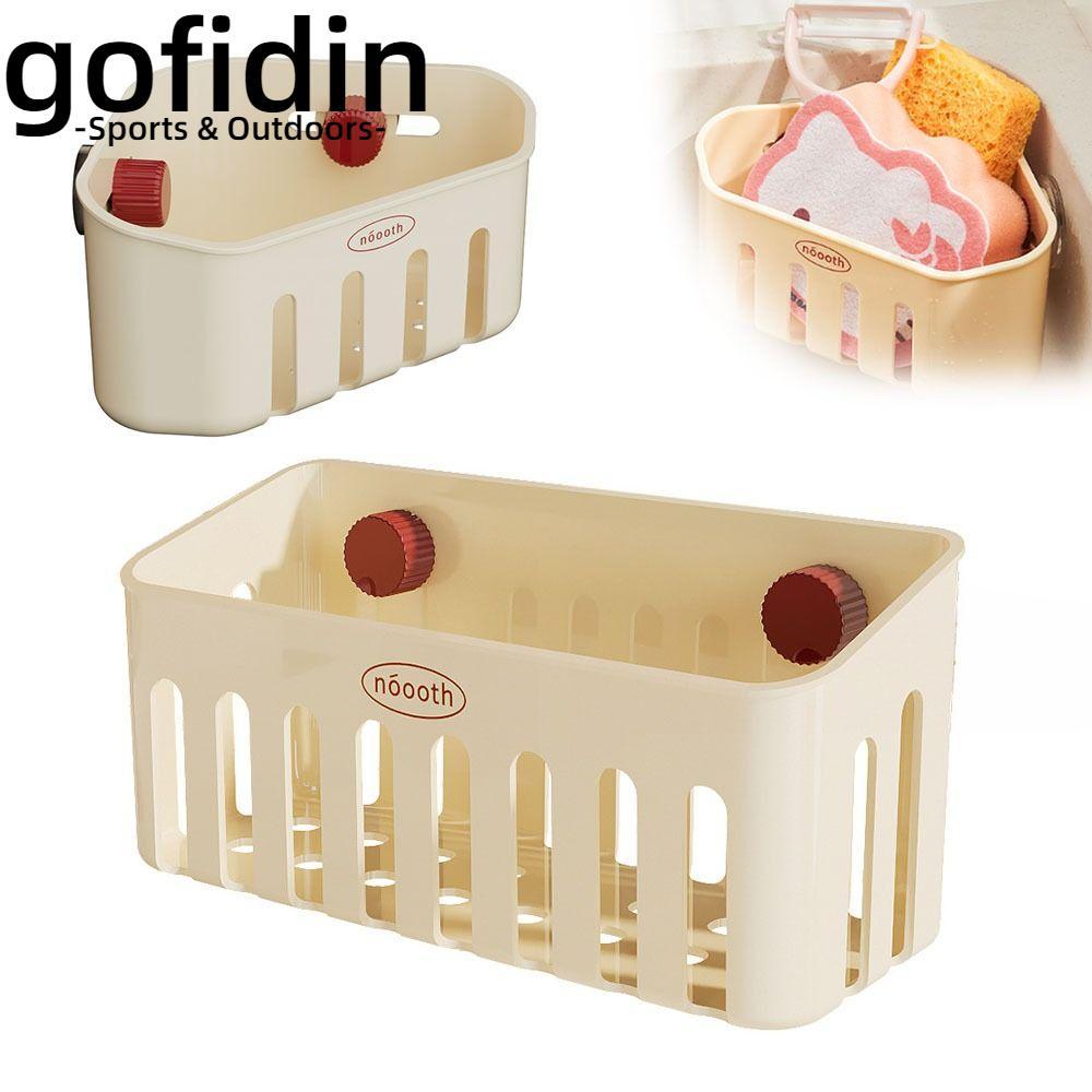 Giá thoát nước bồn rửa GOFIDIN, Cốc hút xoay Kệ góc phòng tắm đa chức năng, Tam giác treo tường tiện