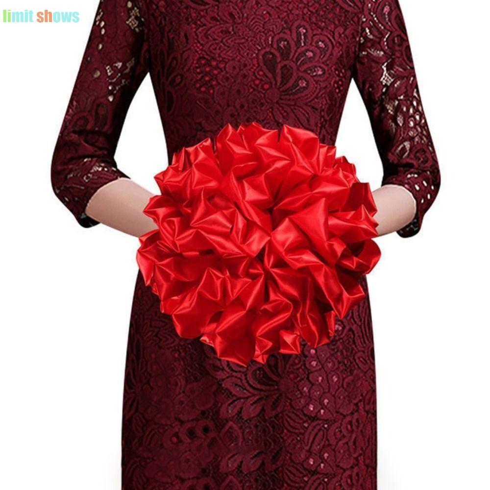 limit shows GIỚI HẠN HIỂN THỊ Hydrangea Giao hàng ô tô 1 chiếc Đám cưới cầm tay vải màu đỏ trang trí