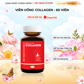  Collagen Sắc Ngọc Khang thế hệ mới 100% từ Nhật Bản  Hộp 60 viên  