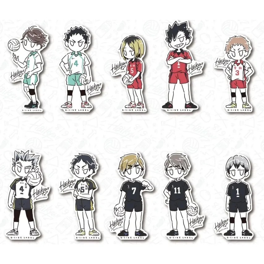 Standee Haikyuu mô hình mica Acrylic Oikawa Toru Kozume Kenma Kuroo Tetsurou Iwaizumi trang trí bàn 