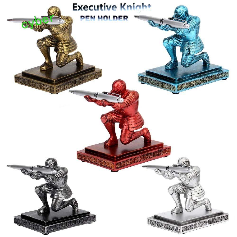 CYBERLINX Executive Knight Pen Holder, Executive Knight Armor Hero Hero Hero Pen Holder, Hộp đựng bú