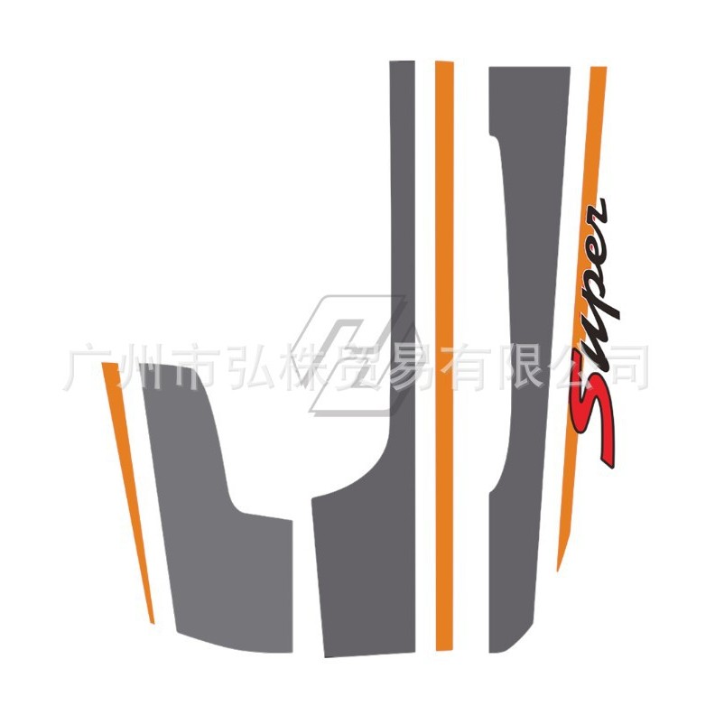 Hàng sẵn có Biajo VESPA Sticker GTS 250 / 300 GTV 250 / 300 Tấm xe phía trước Decal Vẽ độc đáo