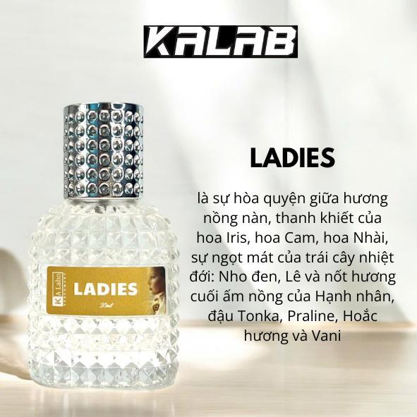 M27S- Nước Hoa Nữ LADIES 30ml KALABO Thời Thượng, Cuốn Hút, sang trọng - Trần My x Kalabo