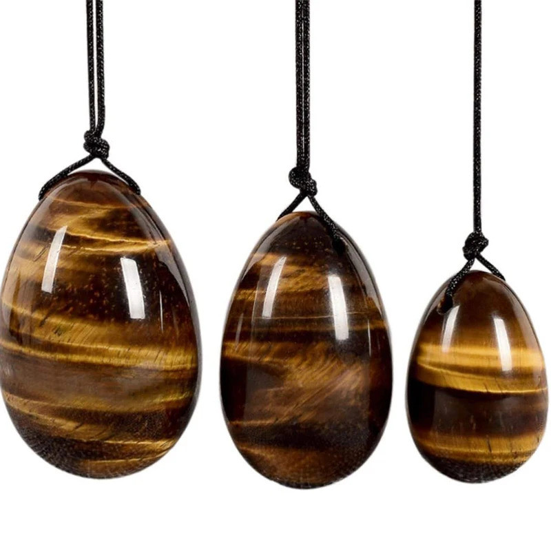3 Cái / bộ Trứng Yoni Đá Ngọc Tập Yoga Âm Đạo Massage Trứng Luân Xa Chữa Bệnh Kegel Tập Thể Dục Bóng