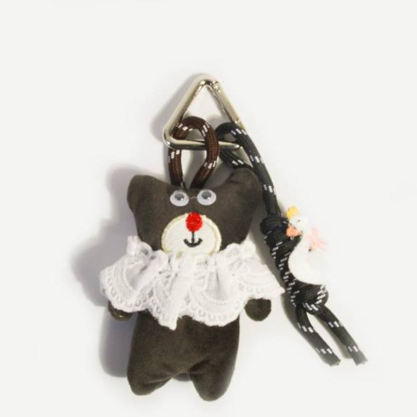 Cartoon Cotton Filled Bunny Mushroom Lanyard Keychain Cute Fashion Bag Pedants Hangings Miu Series s