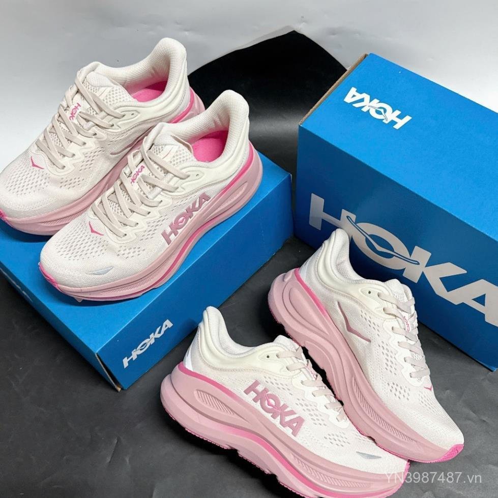 Giày thể thao HOKA Bondi 9 - Kem hồng / Khô