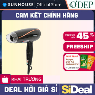 Máy sấy tóc Sunhouse SHD2306 (Đen) hoặc SHD2308 (trắng) 3 chế độ, - SIDEAL SIL