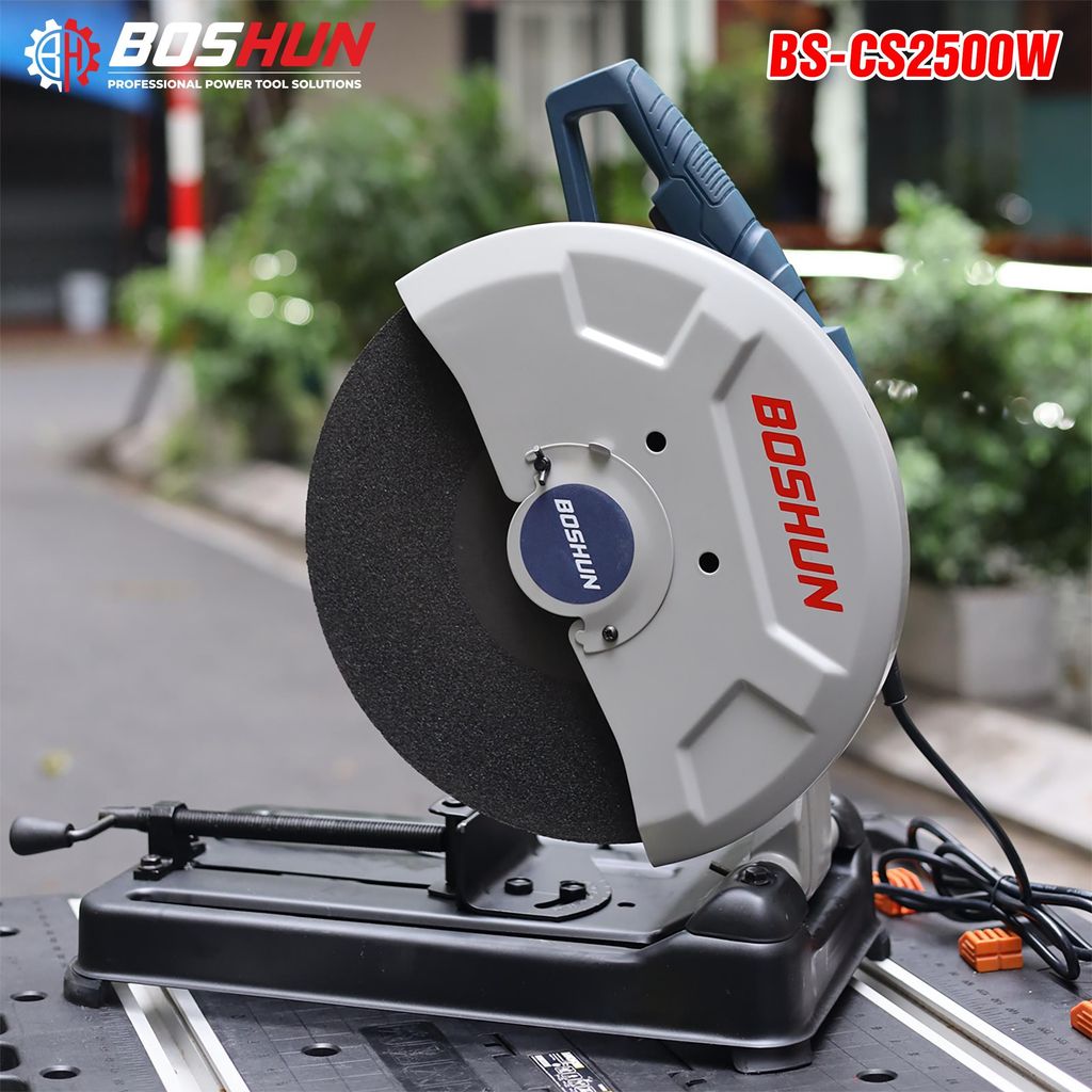 Máy Cắt Sắt Bàn Chính HÃNG BOSHUN BS-CS2500W, Động Cơ Lõi Đồng Công Suất 2500w