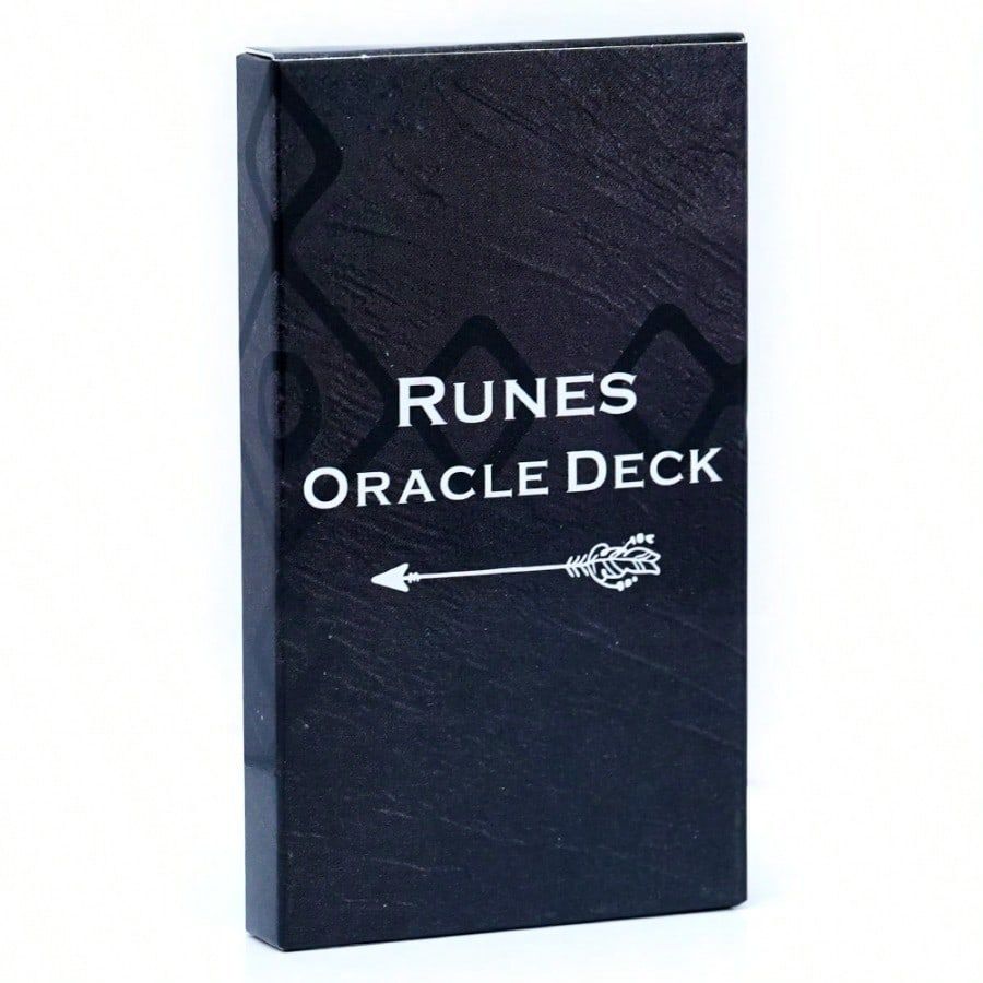 Runes Oracle Deck Card Game for Fortune Telling and Parties Games Hoàn hảo cho Thiền & Tự phản chiếu