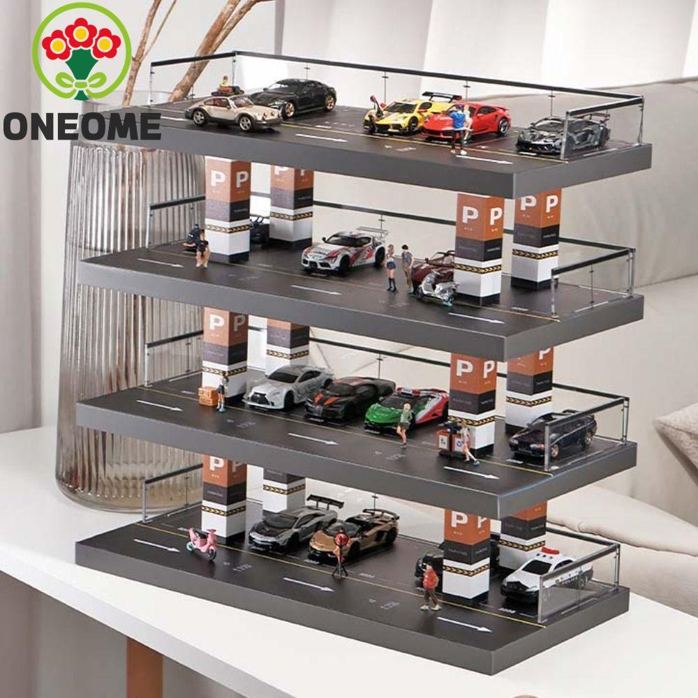 Giá trưng bày mô hình ô tô ONEOME, Mô hình bãi đậu xe tỷ lệ 1: 64, Văn phòng tại nhà Bốn tầng mô phỏ