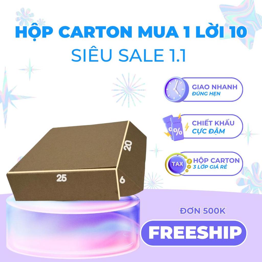 combo 50 chiếc hộp nắp gài mã 25x20x6 hộp cứng cáp