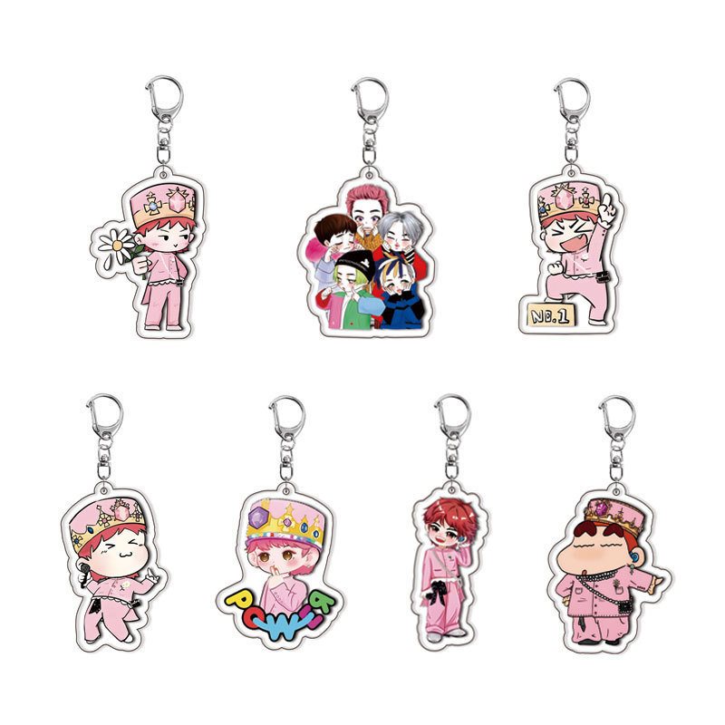 GDragon Q Version Power Acrylic Keychain Jewelry Campus Lovely Products Cultural Creativity VIP Fan 