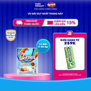  Hộp 12 Gói kẹo dẻo Skittles vị sữa chua trái cây Gummies  1 hộp x 12 gói  