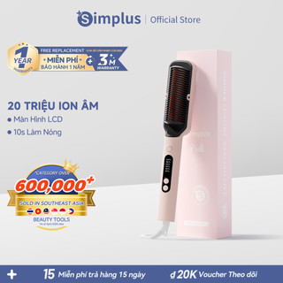  Simplus Lược Điện Uốn Duỗi Tóc Hiệu Quả 20 Triệu Ion Âm ZFSH001 - Bảo Hành 1 Năm 1 Đổi 1 