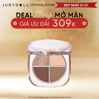  Bảng Phấn Mắt JUDYDOLL 6.5g 4 Ô Đa Dạng Màu Sắc Nhẹ Nhàng Tươi Tắn Tone Màu Trẻ Trung 