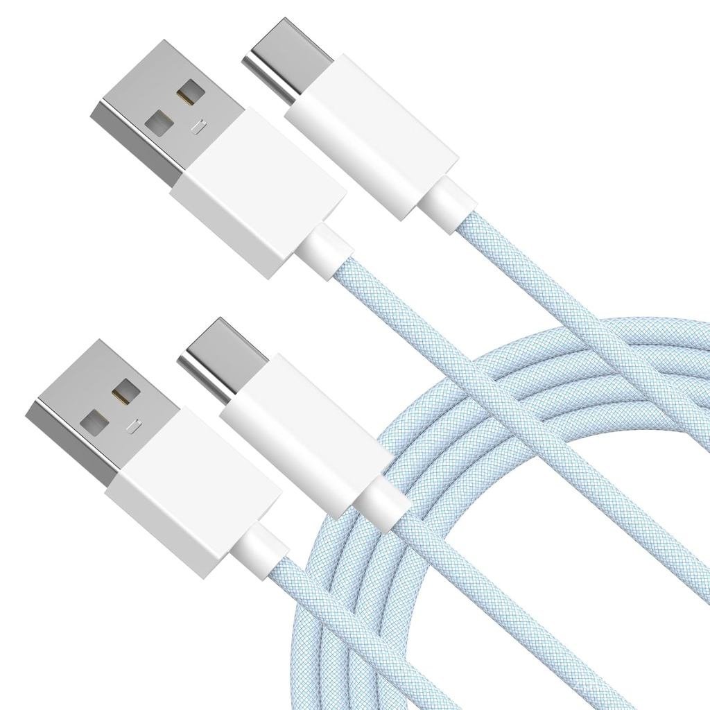 Cáp Carplay Ô Tô Cho iPhone 16 15, 2 Gói 3.3FT Dệt USB A Sang USB C Dây Cáp Sạc Xe Hơi Tương Thích C