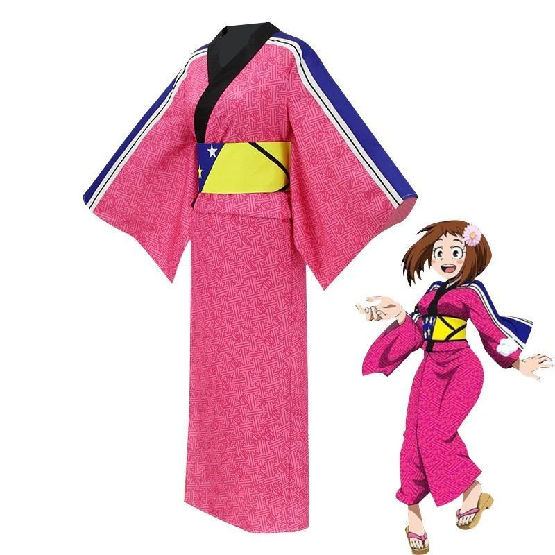 Trang Phục Cosplay Reiri Ochako My Hero Academia, Phong Cách Anime Dễ Thương và Kimono - F7CN