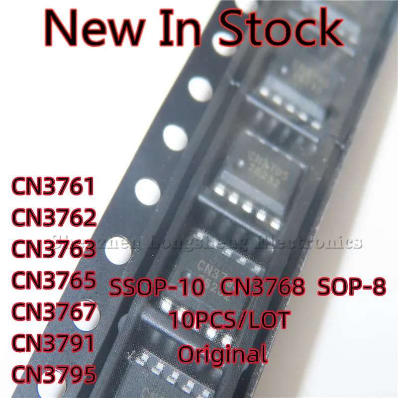 10 Cái / lốc CN3761 CN3762 CN3763 CN3765 CN3767 CN3768 CN3791 CN3795 SOP-8 SSOP-10 chip quản lý pin 