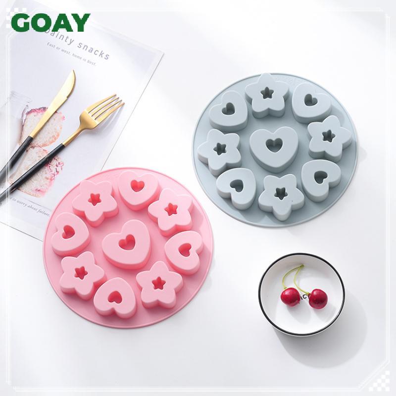 GOAY Đa Năng Trái Tim Ngôi Sao Nhỏ Bánh Quy Làm Dụng Cụ Lấp Lánh Ngôi Sao Chocolate Muse Bánh Khuôn 