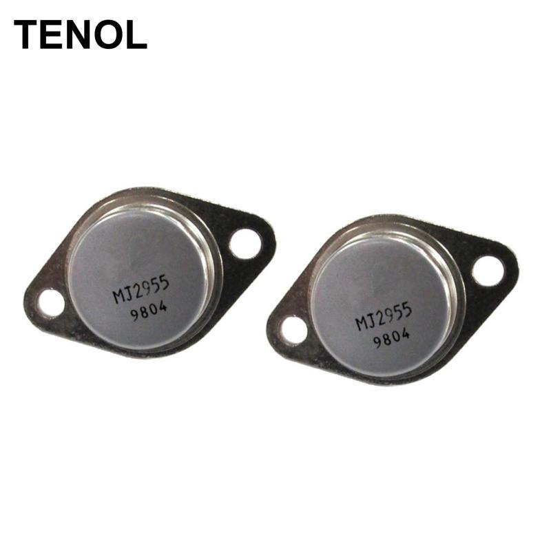 2 chiếc 2N2955 PNP Transistor Power Triode 100V 15A TO3 Chất bán dẫn riêng biệt