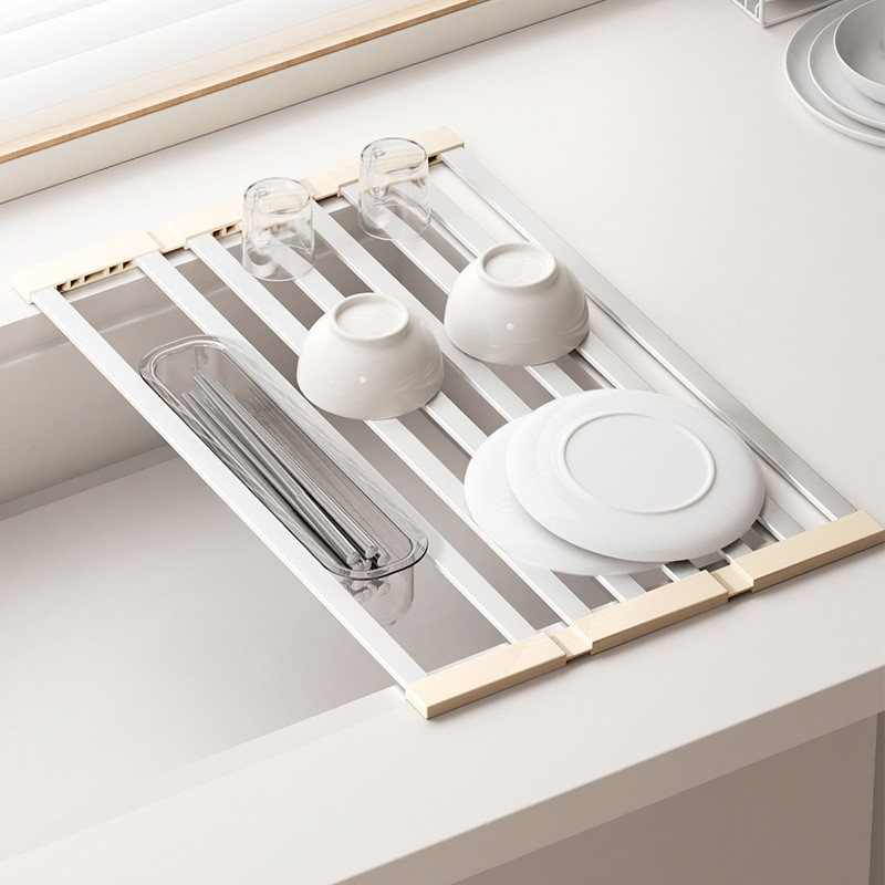 Bồn Rửa Giá Thoát Nước Nhà Bếp Thoát Nước Bát Giá Hộ Gia Đình Có Thể Gập Lại Máy Rửa Chén Giá Món Ăn