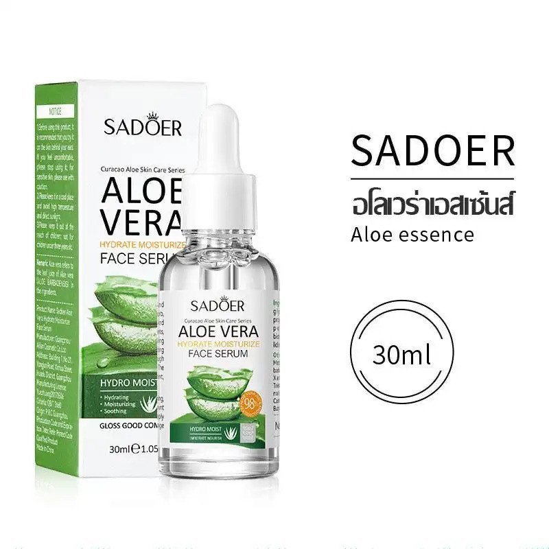 Tinh chất Aloe Vera Extract Sadoer Aloe Vera Essence 30ml