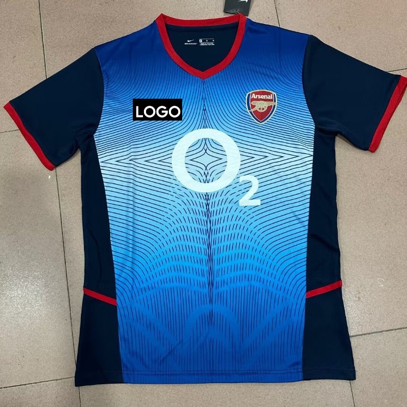 S-XXL [Retro] 02-04 Arsenal Sân Khách Retro Áo Bóng Đá 2002-2004 Arsenal Sân Khách Vintage Áo Sơ Mi 