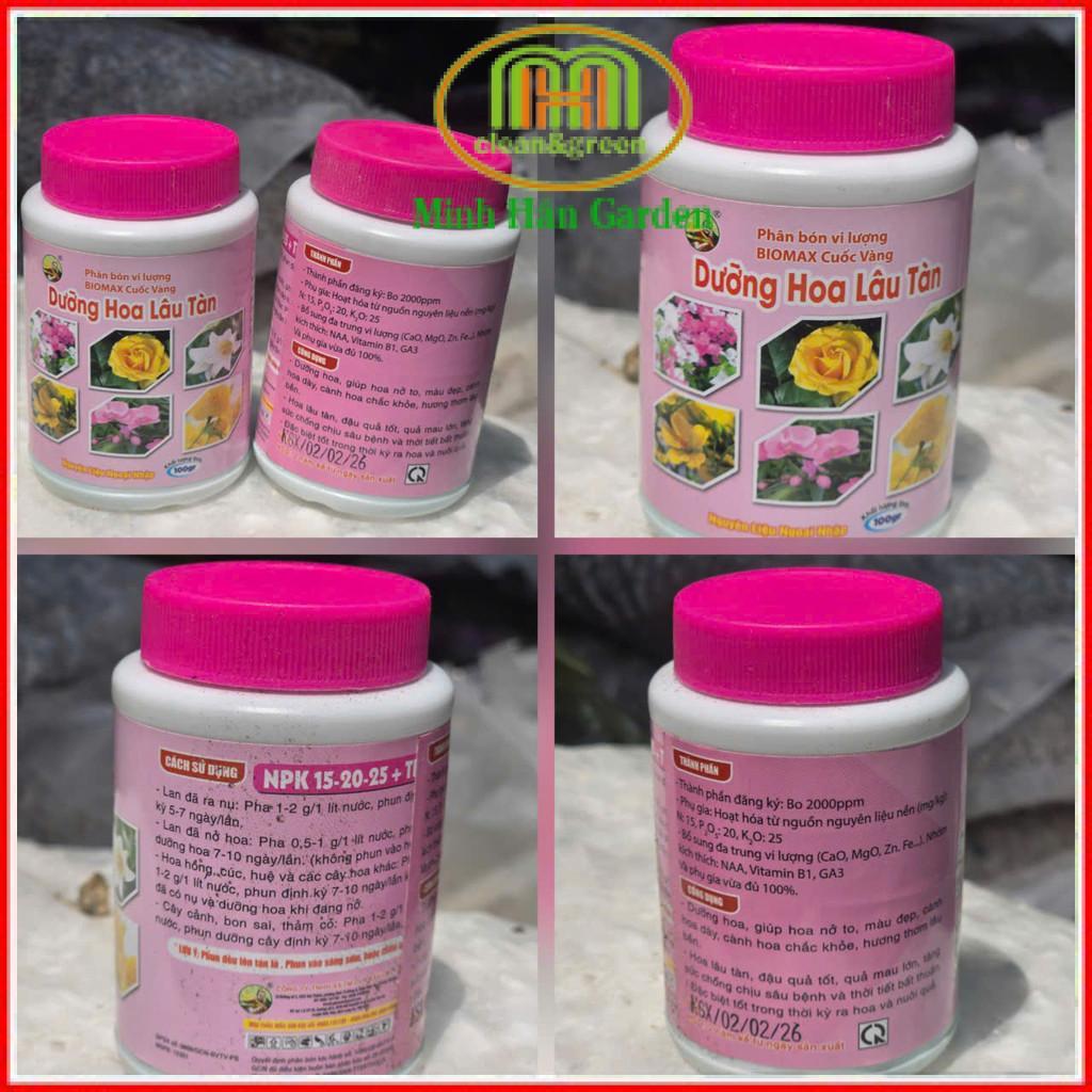 Phân bón NPK 20-20-20 + TE (NPK 20 đều) 100gr Minh Hân Garden